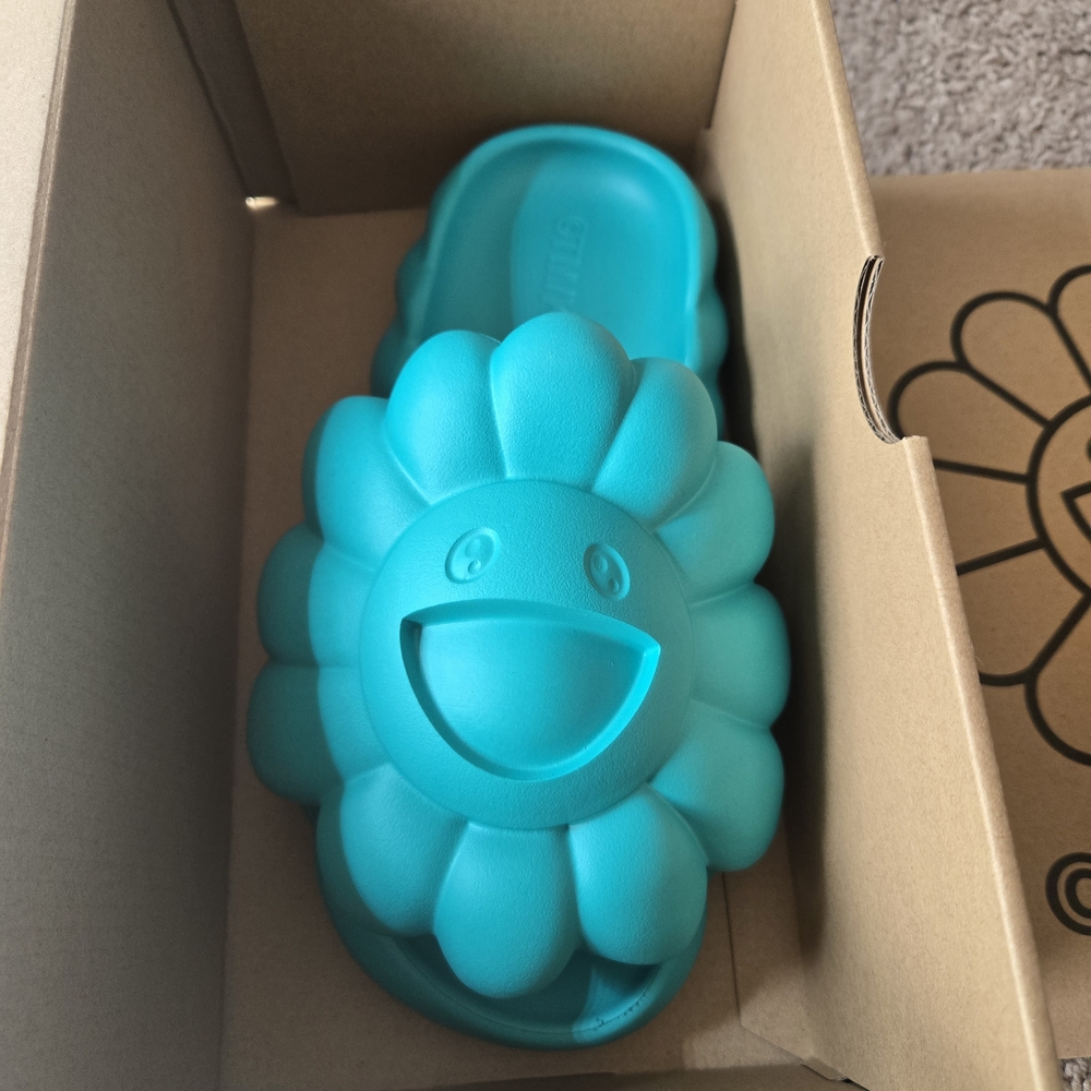 🔥🔥🔥OHANA HATAKE BLOOM SLIDES- NEW Aqua Green!! 🔥🔥🔥